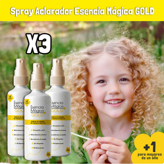 Combo x3Tonicos Aclaradora gold kids